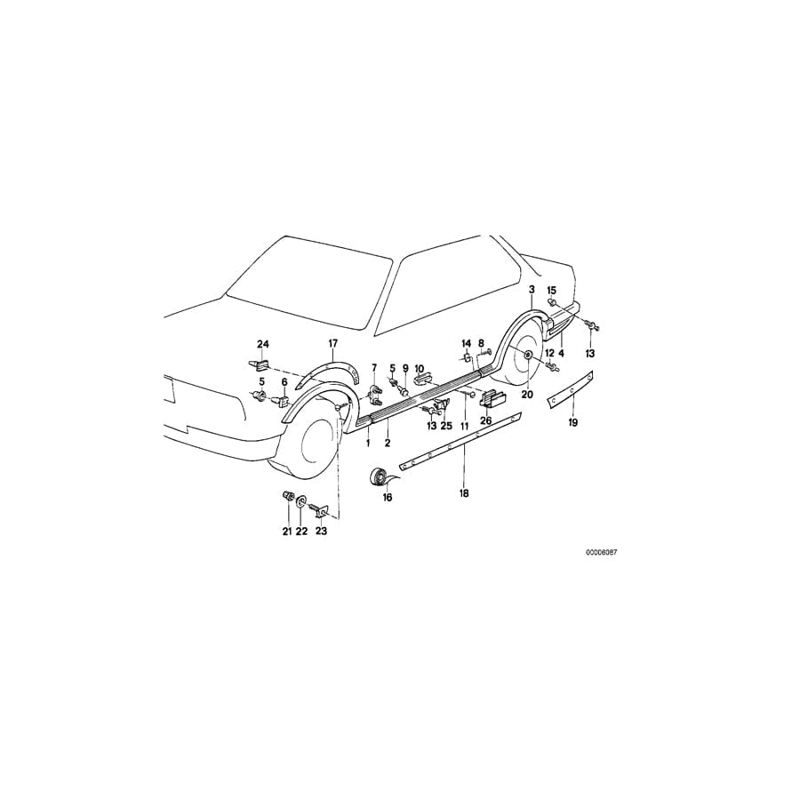 Genuine BMW 51711952310 E30 Template Right (Inc.  & 325ix) | ML Performance UK Car Parts