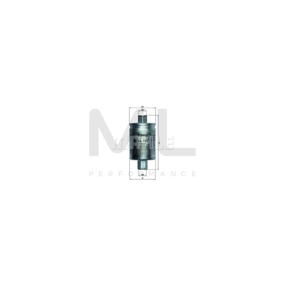 MAHLE ORIGINAL KL 182 Fuel filter In-Line Filter | ML Performance Car Parts