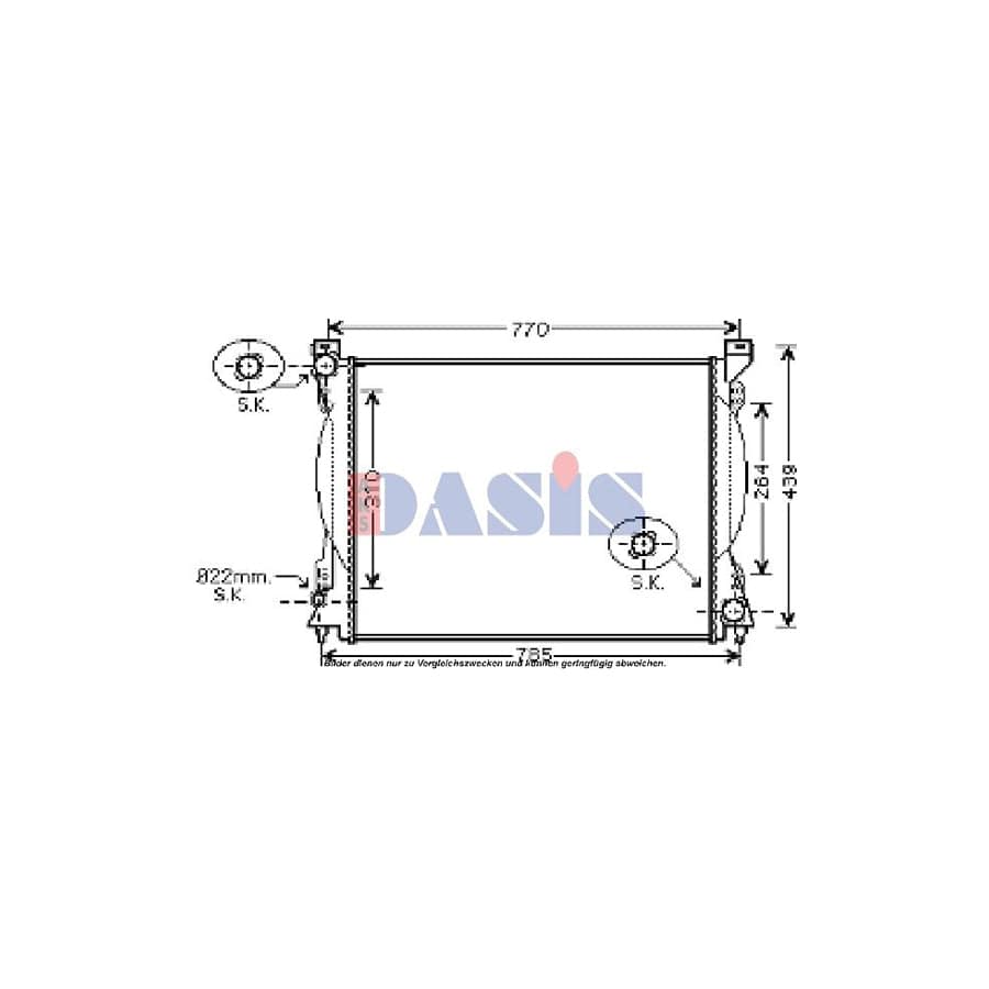 AKS Dasis 480046N Engine Radiator | ML Performance UK