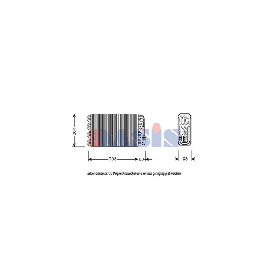 AKS Dasis 821340N Air Conditioning Evaporator For Citroën Bx | ML Performance UK