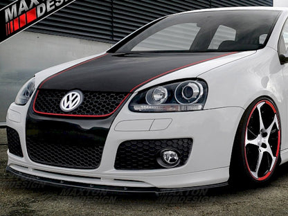 Maxton Design VW-GO-5-GTI-VOTEX-FD1T Front Splitter VW Golf v | ML Performance UK Car Parts