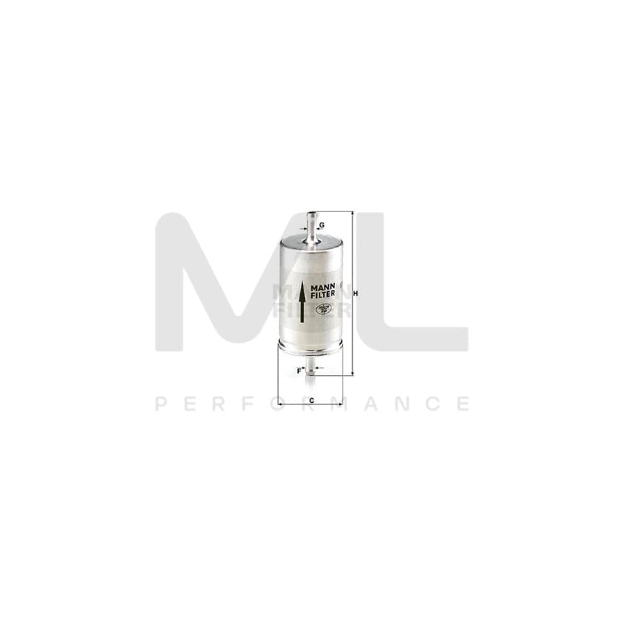 MANN-FILTER WK 410 Fuel filter In-Line Filter | ML Performance Car Parts