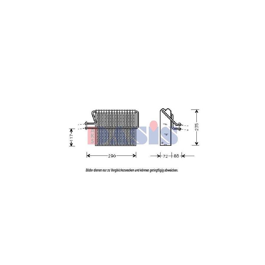 AKS Dasis 821250N Air Conditioning Evaporator For Renault Twingo | ML Performance UK