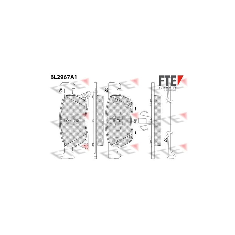 Fte BL2967A1 Brake Pad Set For Opel Astra | ML Performance UK Car Parts