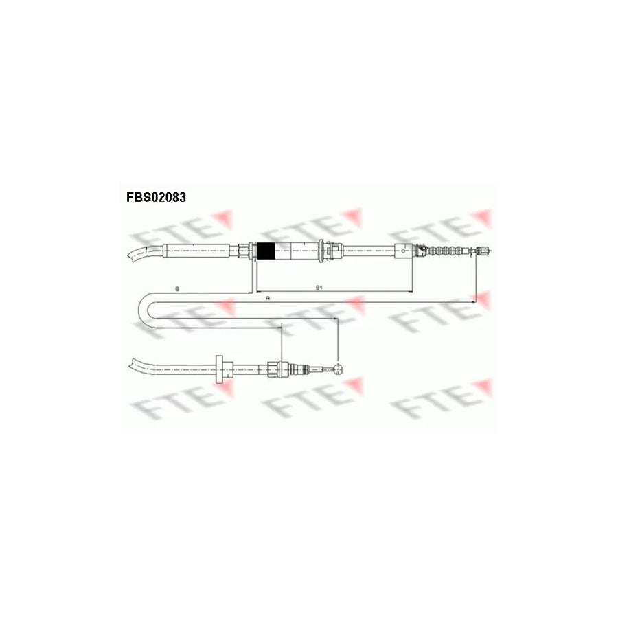 Fte FBS02083 Hand Brake Cable For Vw Passat | ML Performance UK Car Parts