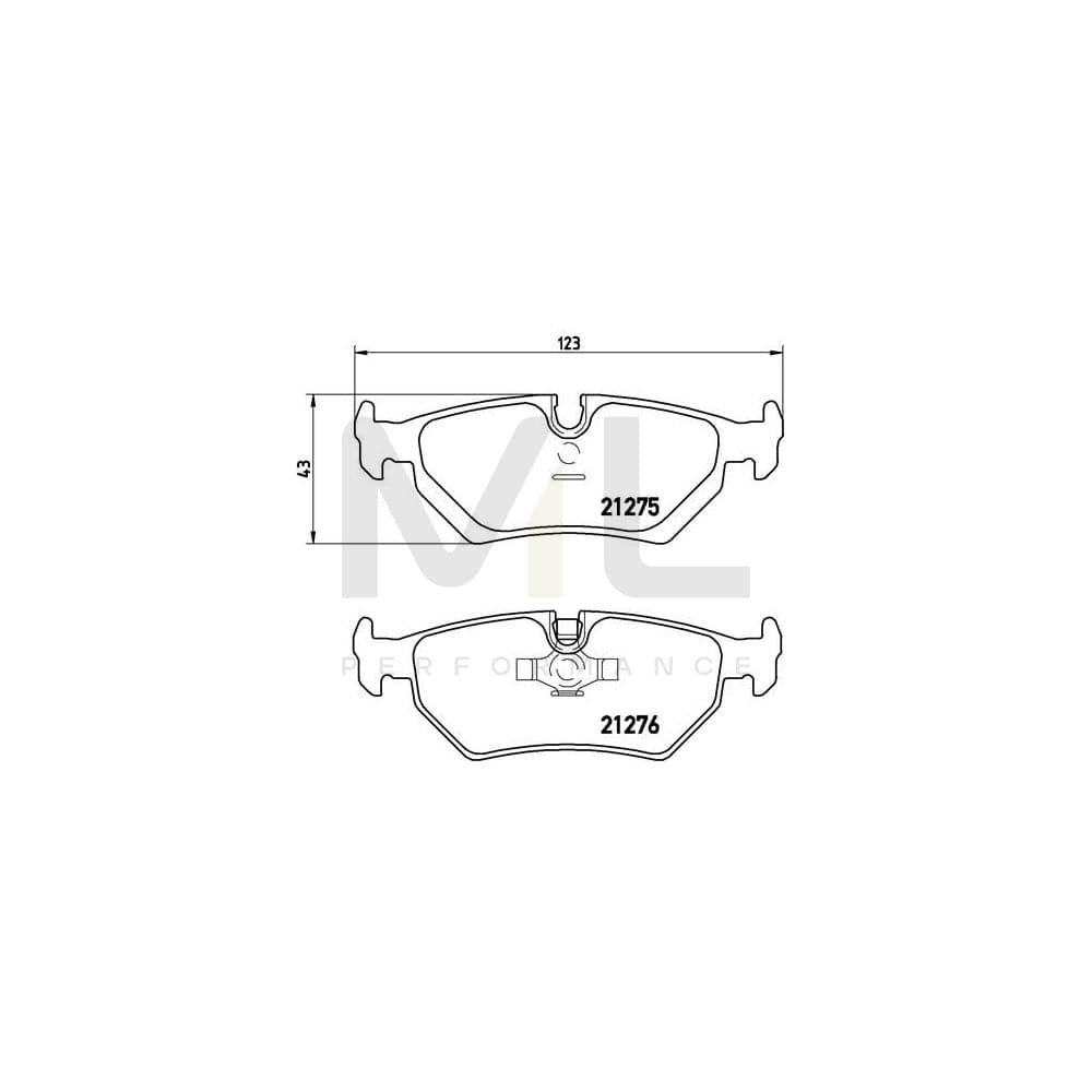 Brembo P 36 008 Brake Pad Set Prepared For Wear Indicator | ML Performance Car Parts