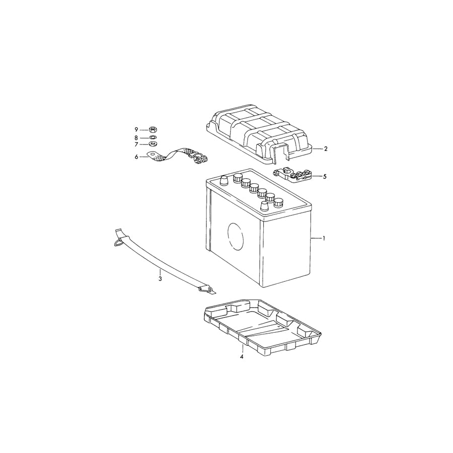 Genuine Porsche Upper Battery Cover Porsche 911 1965-68 | ML Performance UK Car Parts