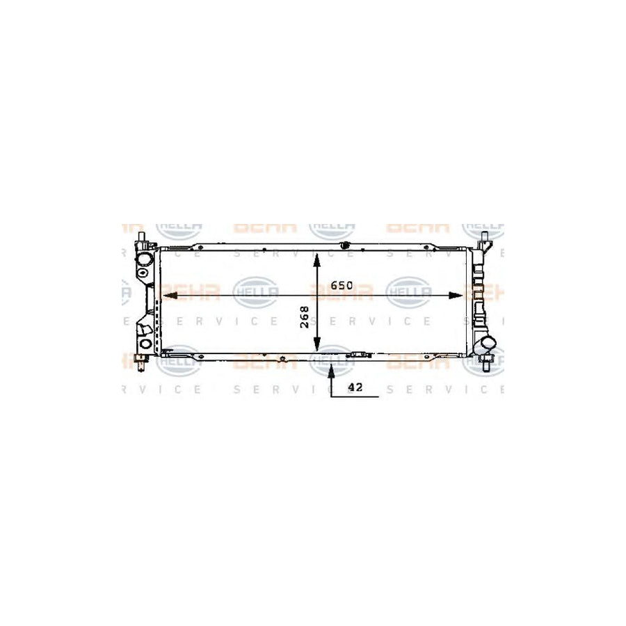 Hella 8MK 376 712-351 Engine Radiator