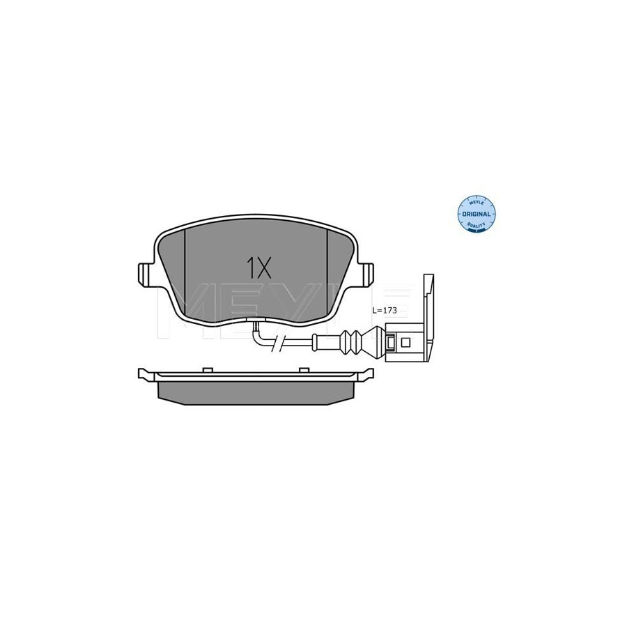 Meyle 025 235 8118/W Brake Pad Set