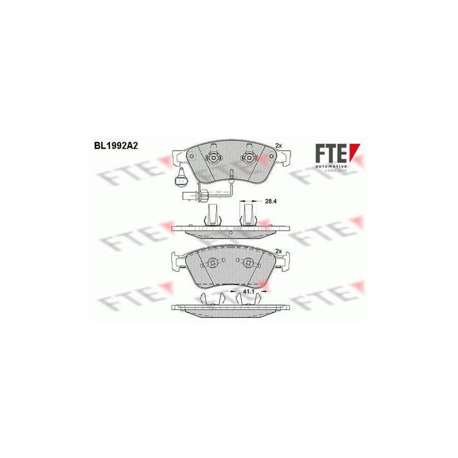 Fte 9010580 Brake Pad Set | ML Performance UK Car Parts