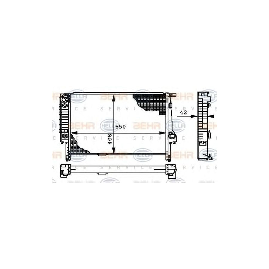 Hella 8MK 376 712-181 Engine Radiator