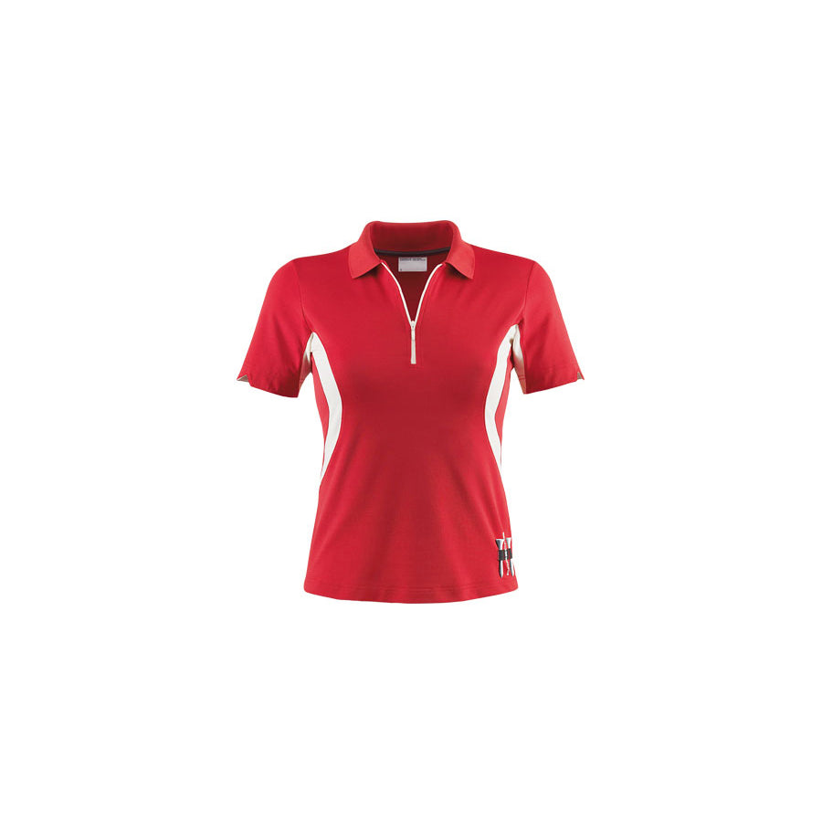 Genuine Porsche Porsche Women'S Golf Polo Shirt, Red | ML Performance UK Car Parts