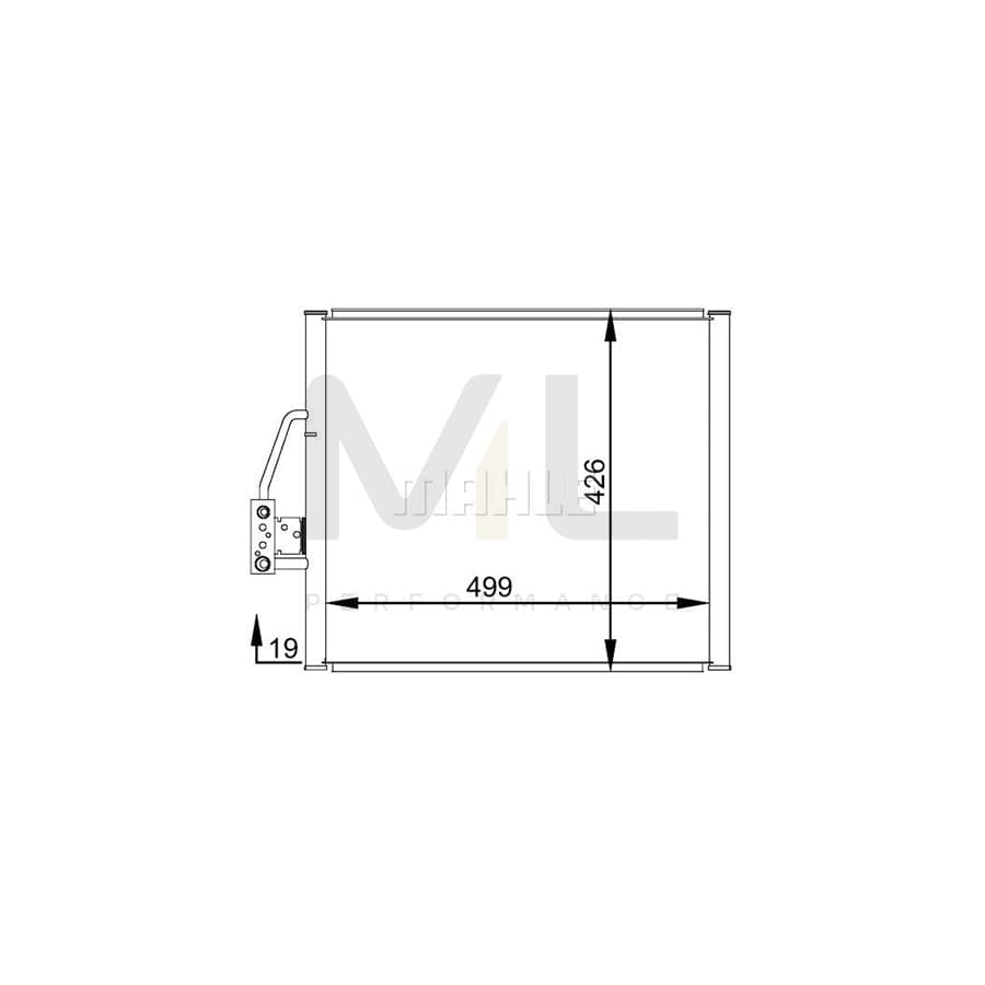 MAHLE ORIGINAL AC 277 000S Air conditioning condenser without dryer | ML Performance Car Parts