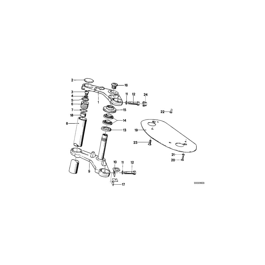 Genuine BMW 31421237208 Spring Retainer (Inc. R45, R45T/N & R65LS) | ML Performance UK Car Parts