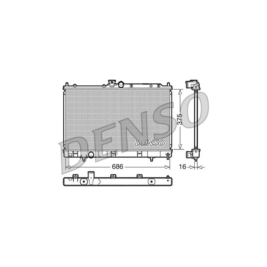 Denso DRM45025 Drm45025 Engine Radiator For Mitsubishi Lancer | ML Performance UK