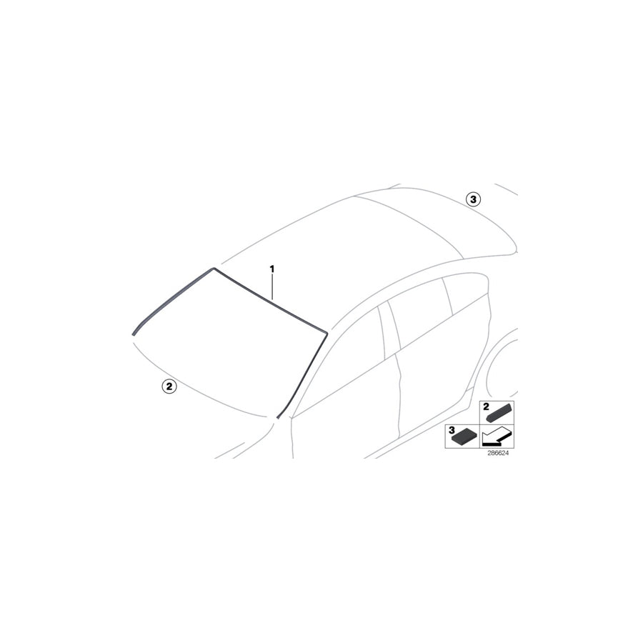 Genuine BMW 51317227341 F13 Cover, Windshield (Inc. 650i, 650iX 4.0 & M6 GT3) | ML Performance UK Car Parts