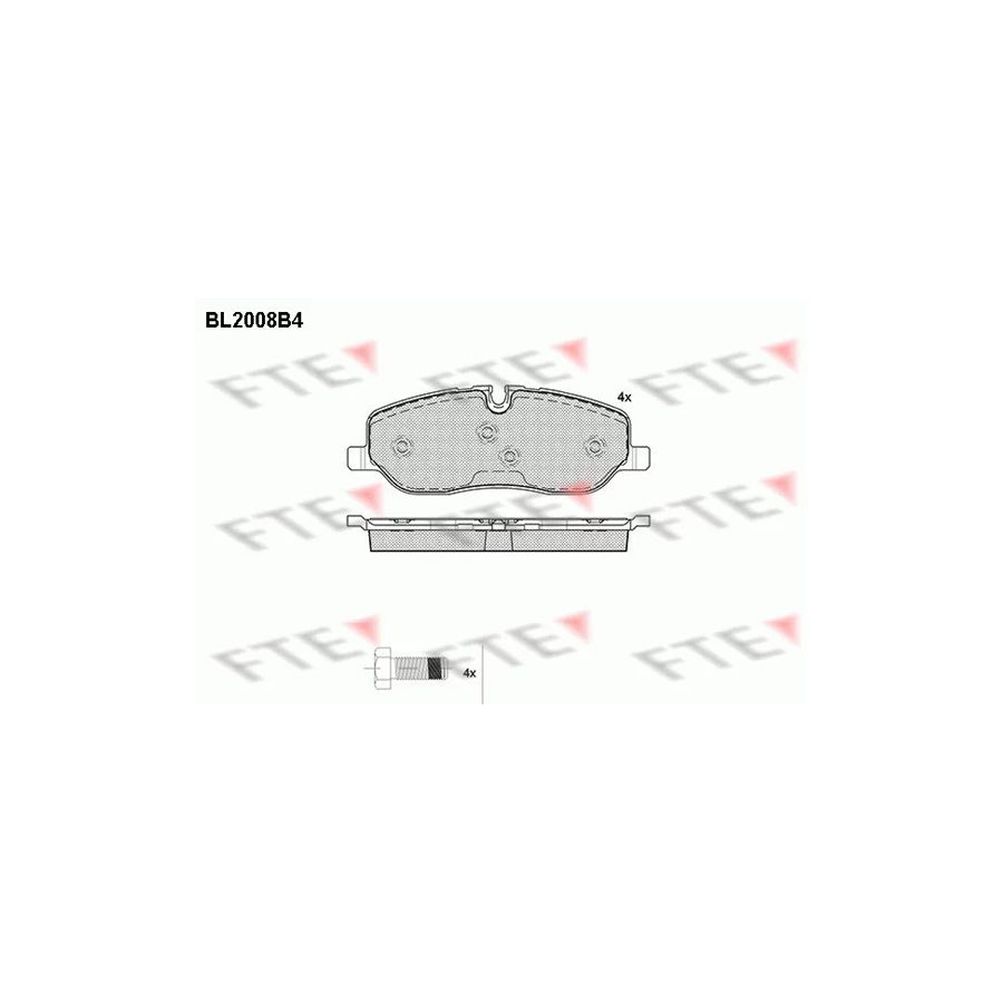 Fte BL2008B4 Brake Pad Set | ML Performance UK Car Parts