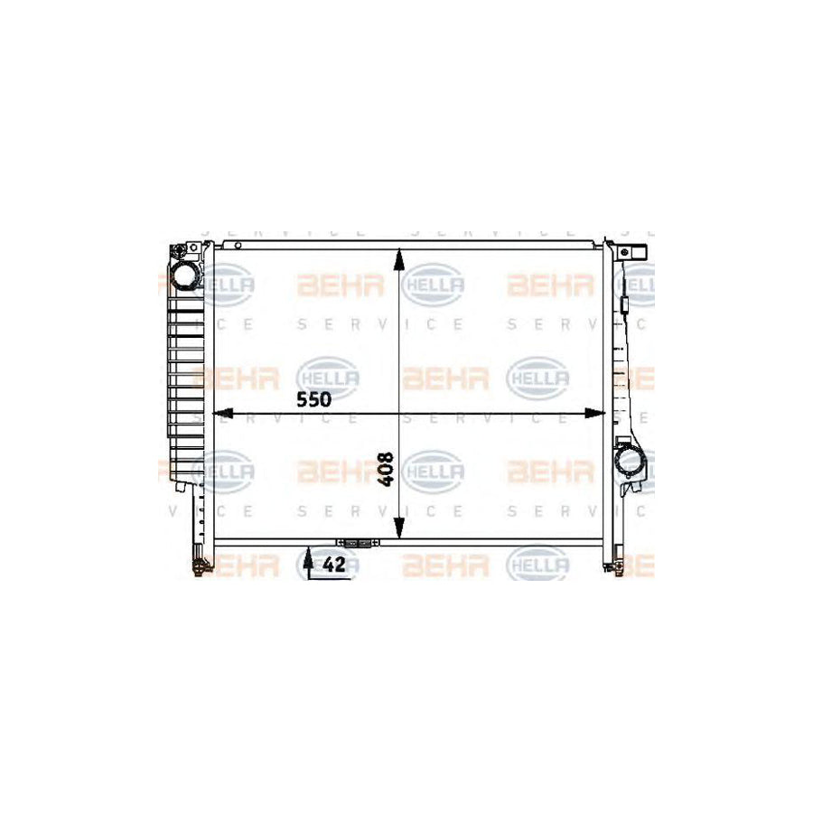 Hella 8MK 376 712-171 Engine Radiator