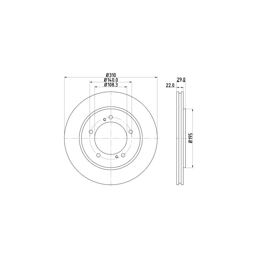 Hella 8EW 009 100-371 Interior Blower