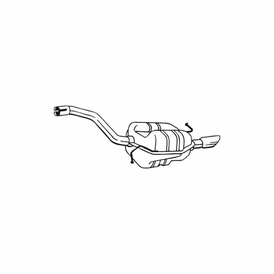 Bosal 233-205 Rear Silencer For Vw Passat