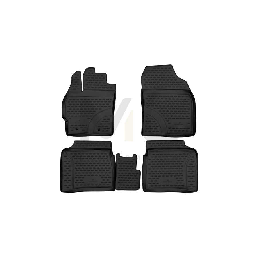 WALSER Tailored, XTR 75125 Floor mat set Elastomer, Front and Rear | ML Performance Car Parts