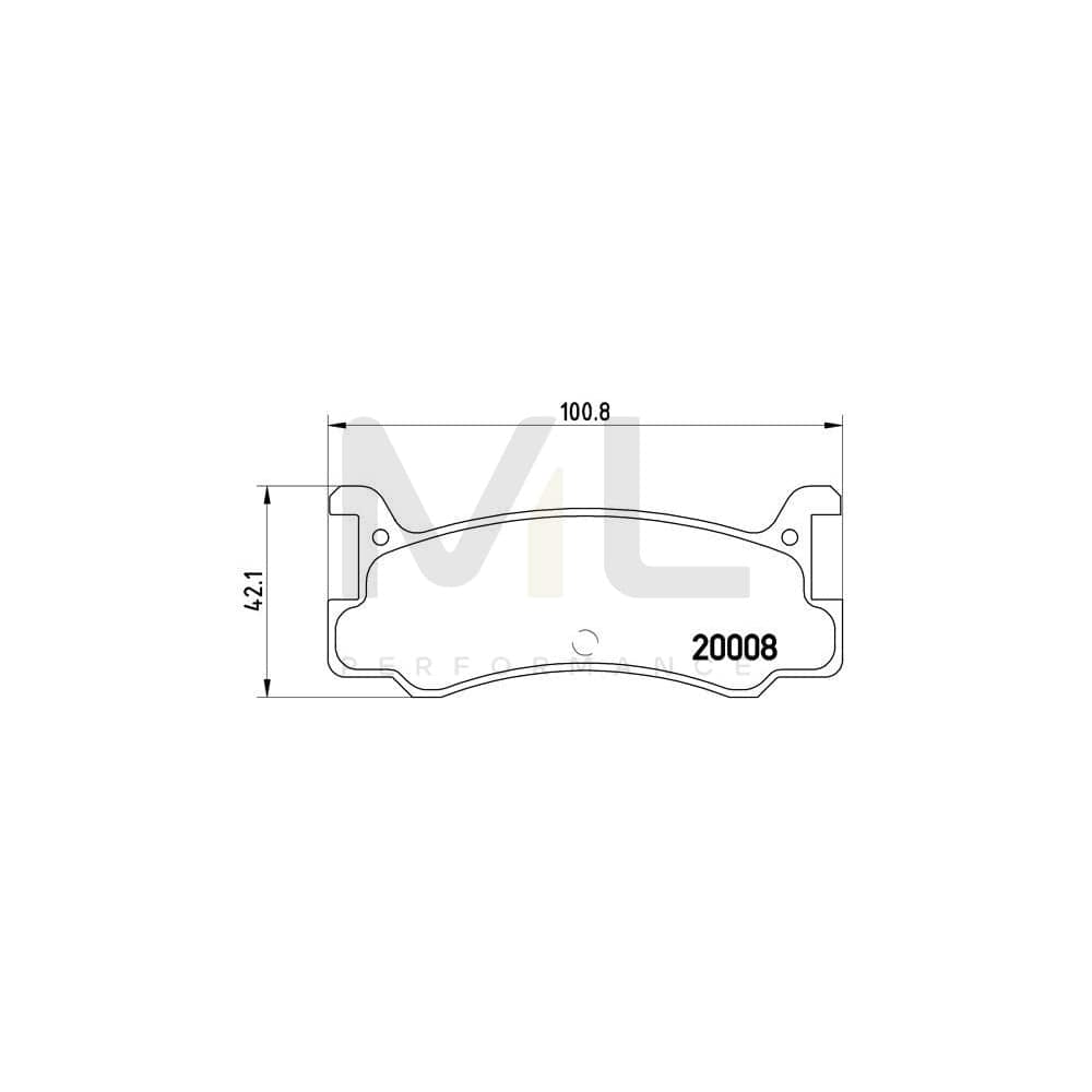 Brembo P 49 005 Brake Pad Set Excl. Wear Warning Contact | ML Performance Car Parts