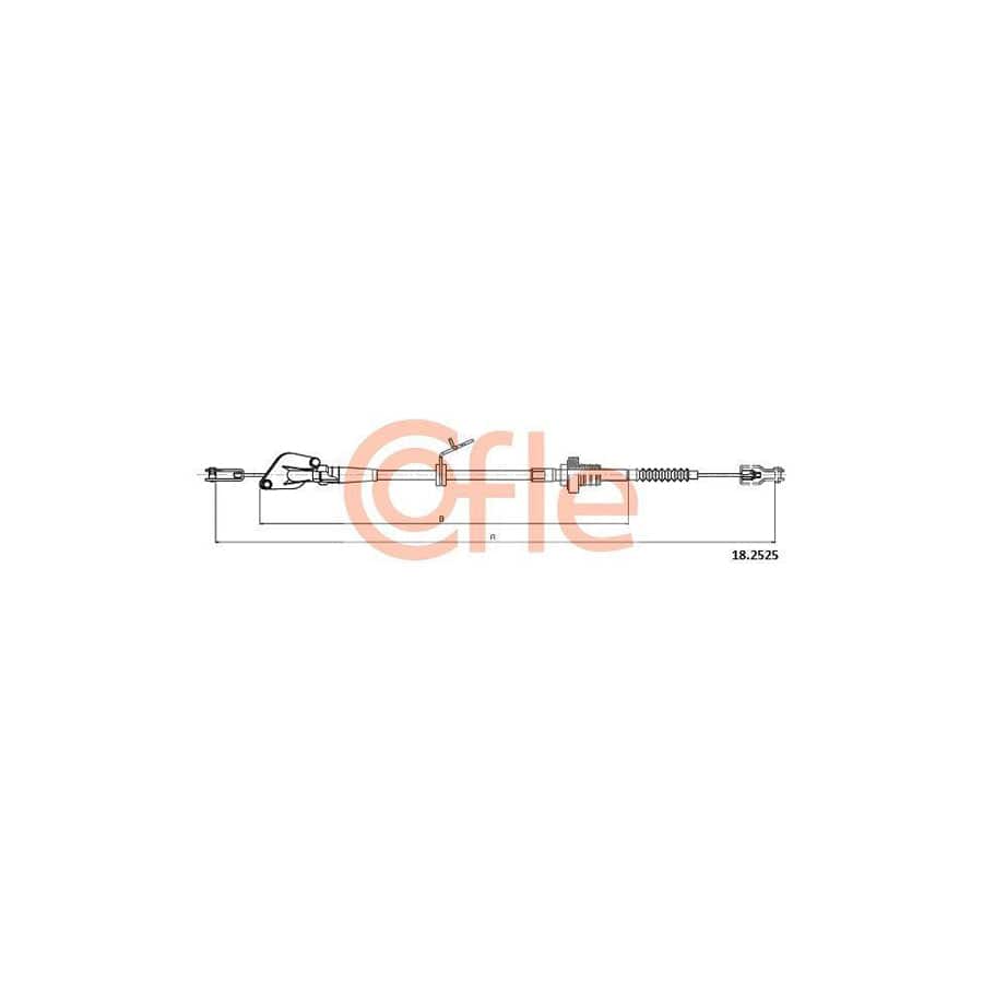 Cofle 92.18.2525 Clutch Cable For Hyundai I10 I (Pa)