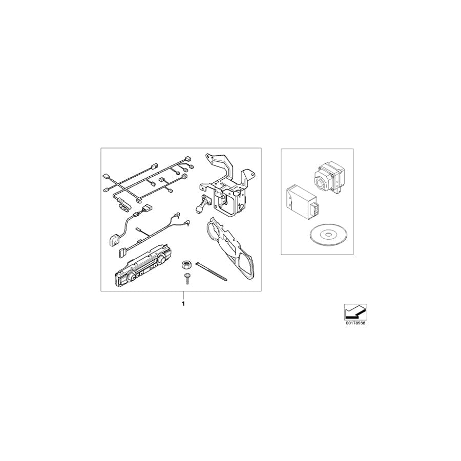 Genuine BMW 51117178113 E61 E60 Edge Trim, Center (Inc. 535d) | ML Performance UK Car Parts