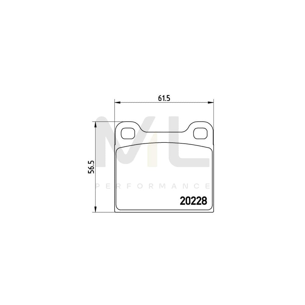 Brembo P 85 003 Brake Pad Set Excl. Wear Warning Contact | ML Performance Car Parts