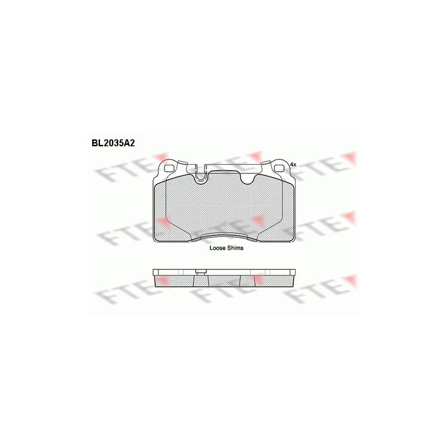 Fte BL2035A2 Brake Pad Set For Vw Touareg | ML Performance UK Car Parts