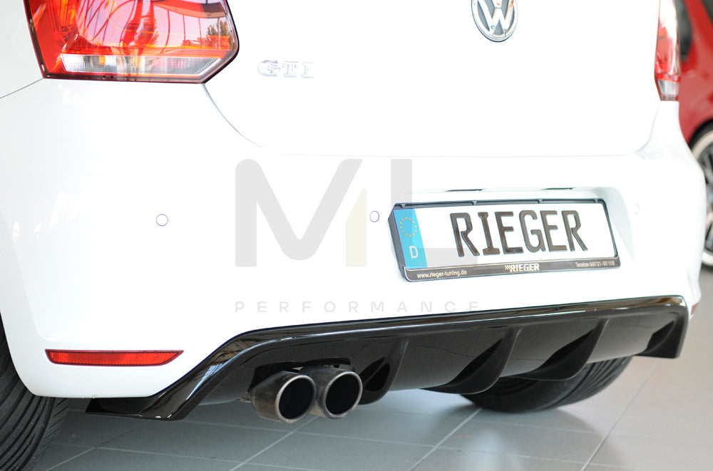 Rieger 00088039 VW 6R Mk6 Polo Rear Diffuser 2 | ML Performance UK Car Parts