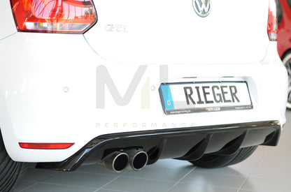 Rieger 00088039 VW 6R Mk6 Polo Rear Diffuser 2 | ML Performance UK Car Parts