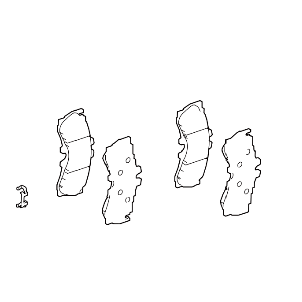 Genuine Lexus 04465-11010 LC Front Brake Pads