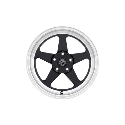 Forgestar F09170067P50 17x10 D5 Drag Standard 5x114.3 ET50 BS7.5 Gloss Black Machined Drag Racing Wheel