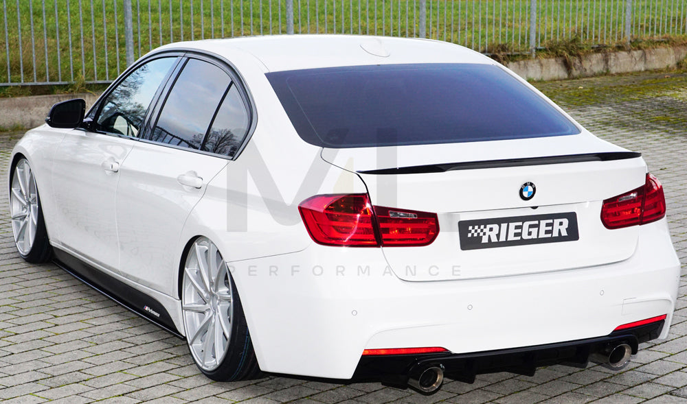 Rieger 00088122 BMW 3 Series F30 F31 Rear Diffuser 8 | ML Performance UK Car Parts