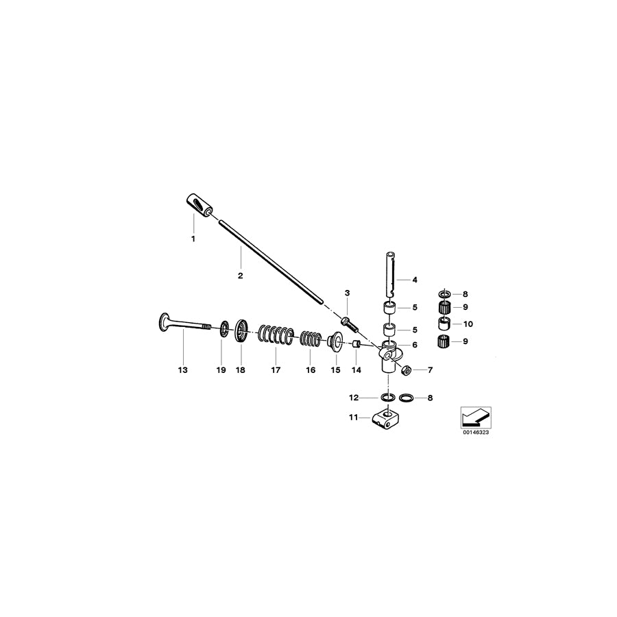 Genuine BMW 11320033174 Valve Pushrod (Inc. R67/2/3, R60 & 700LSL) | ML Performance UK Car Parts