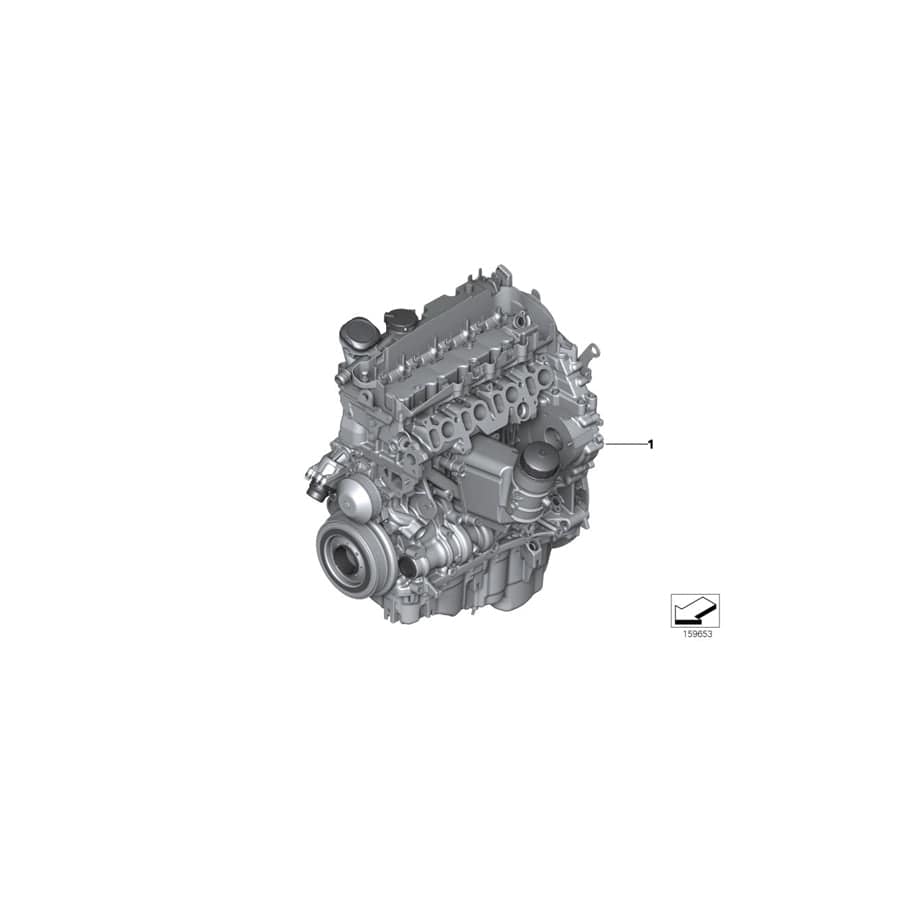 Genuine BMW 11002353707 F30 F30 Exch. Short Engine N47D20C (Inc. 328d) | ML Performance UK Car Parts