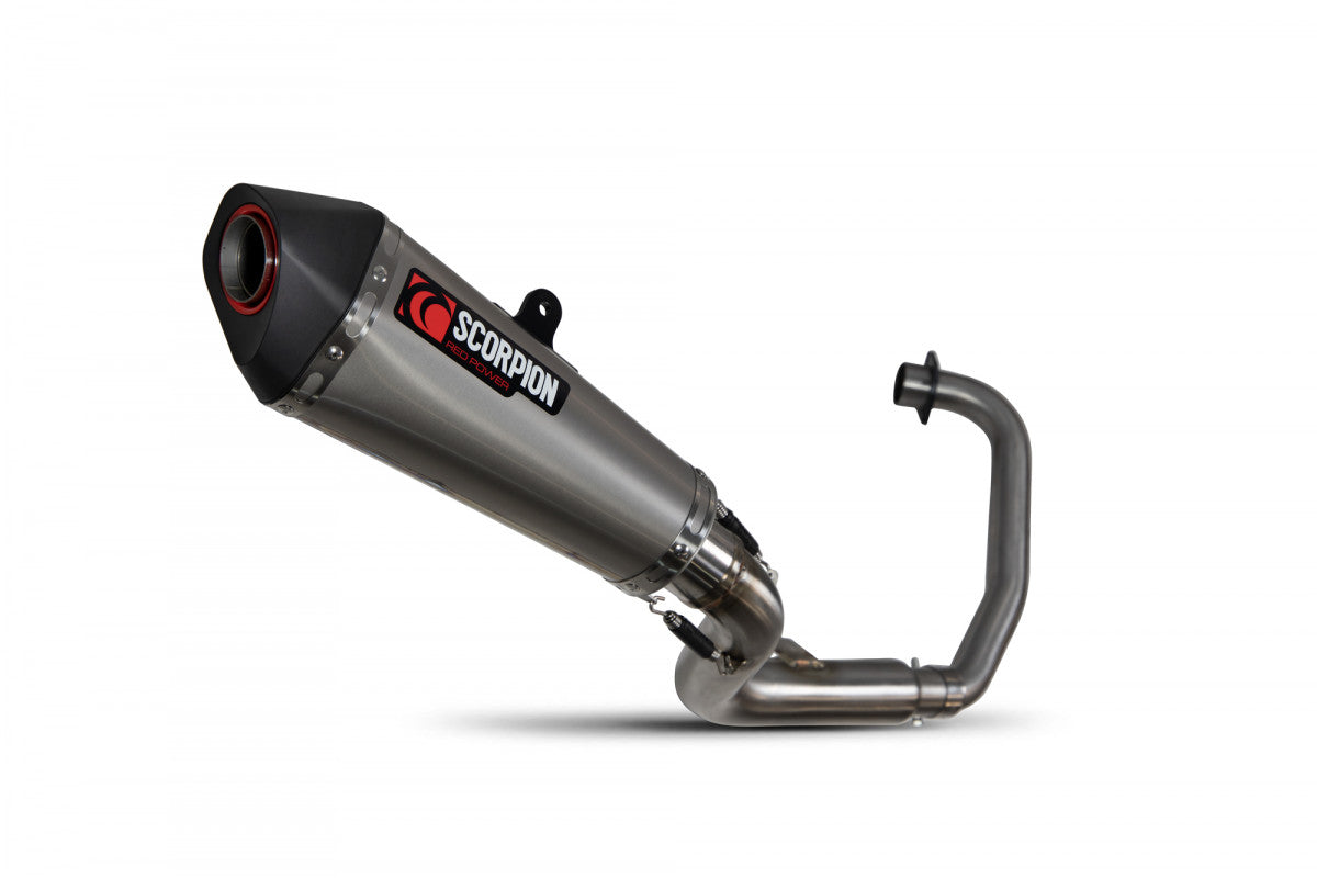 Scorpion RHA182SYSTEO Honda CB125 F Serket Taper Full System - Titanium Sleeve | ML Performance UK UK