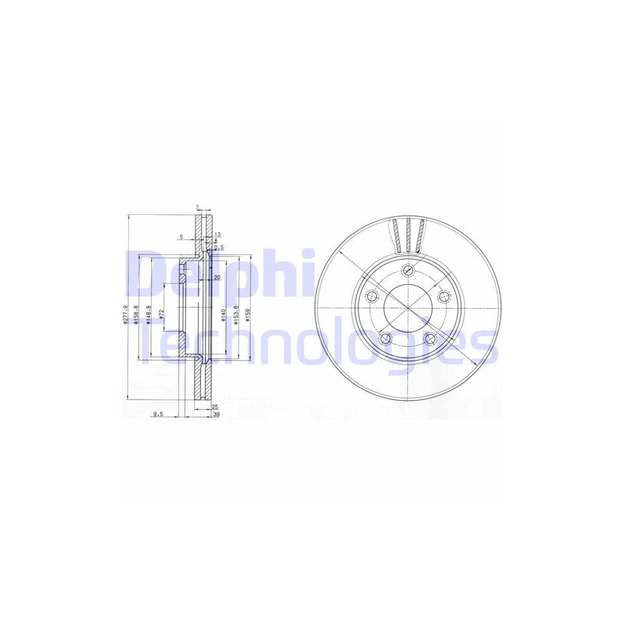 Delphi Bg3927 Brake Disc