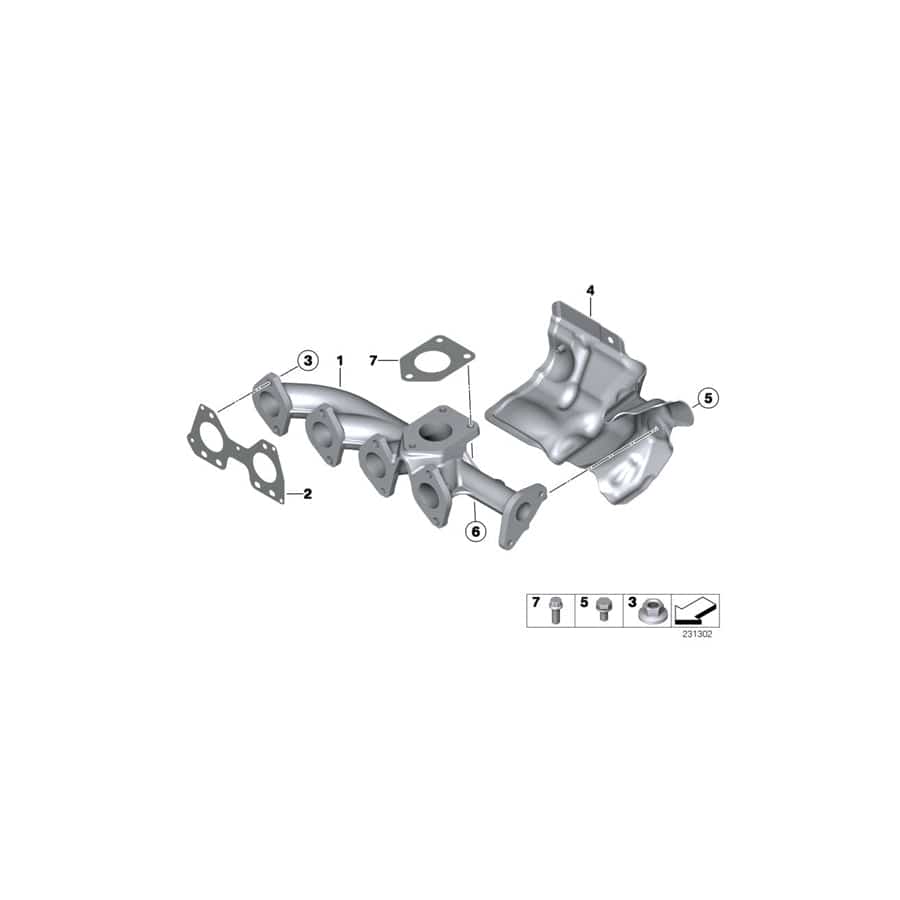 Genuine BMW 11627812314 R56 Exhaust Manifold (Inc. One D, Cooper SD & Cooper D ALL4 1.6) | ML Performance UK Car Parts