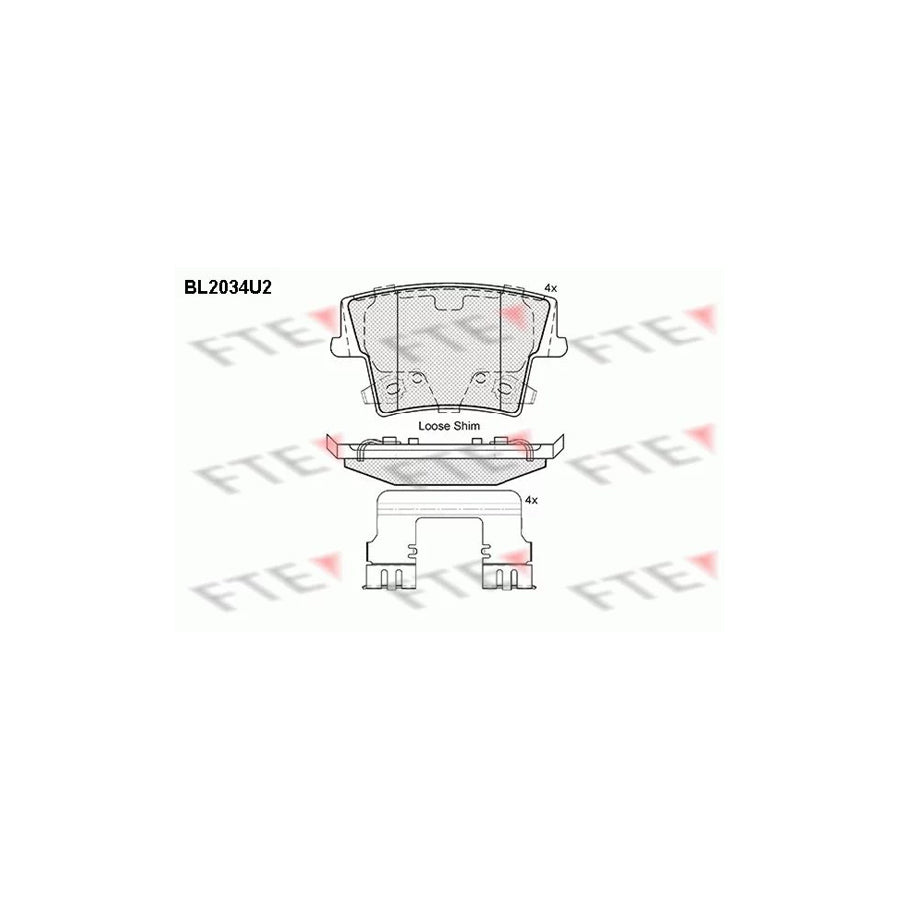 Fte BL2034U2 Brake Pad Set | ML Performance UK Car Parts