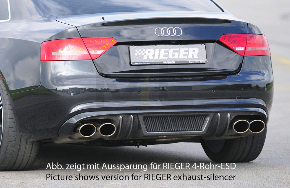 Rieger 00099089 Audi B8 B81 A5 Rear Diffuser 1 | ML Performance UK Car Parts