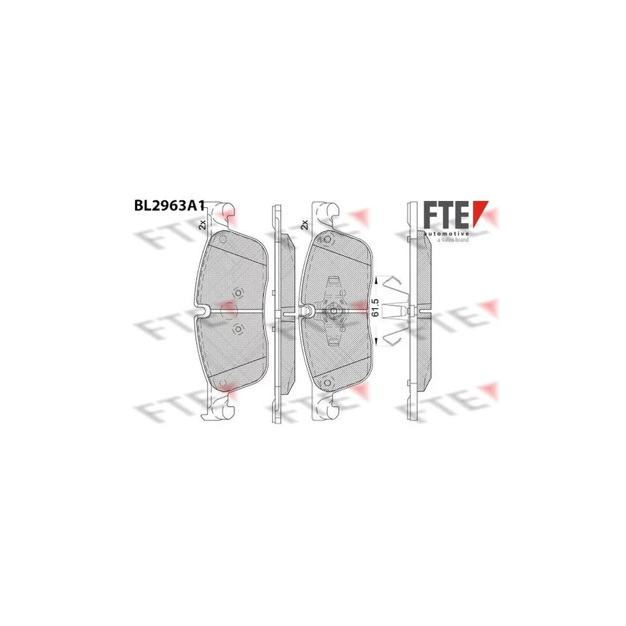 Fte BL2963A1 Brake Pad Set | ML Performance UK Car Parts