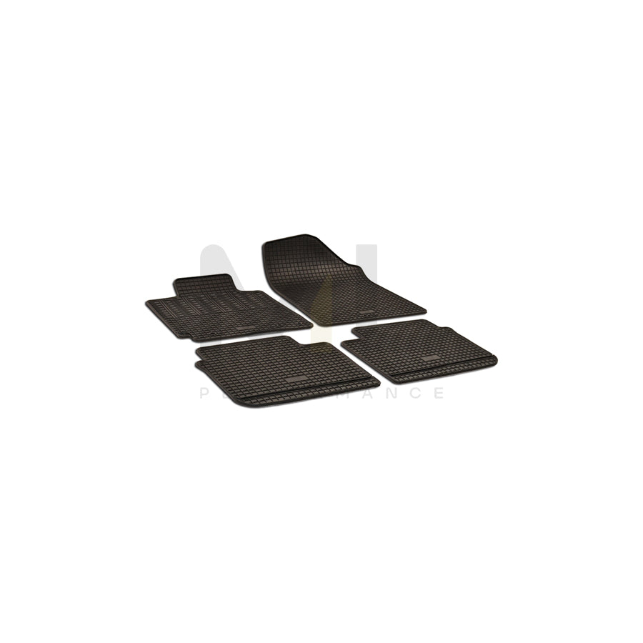 WALSER 50770 Floor mat set Elastomer, Front and Rear, Quantity: 4, Black | ML Performance Car Parts