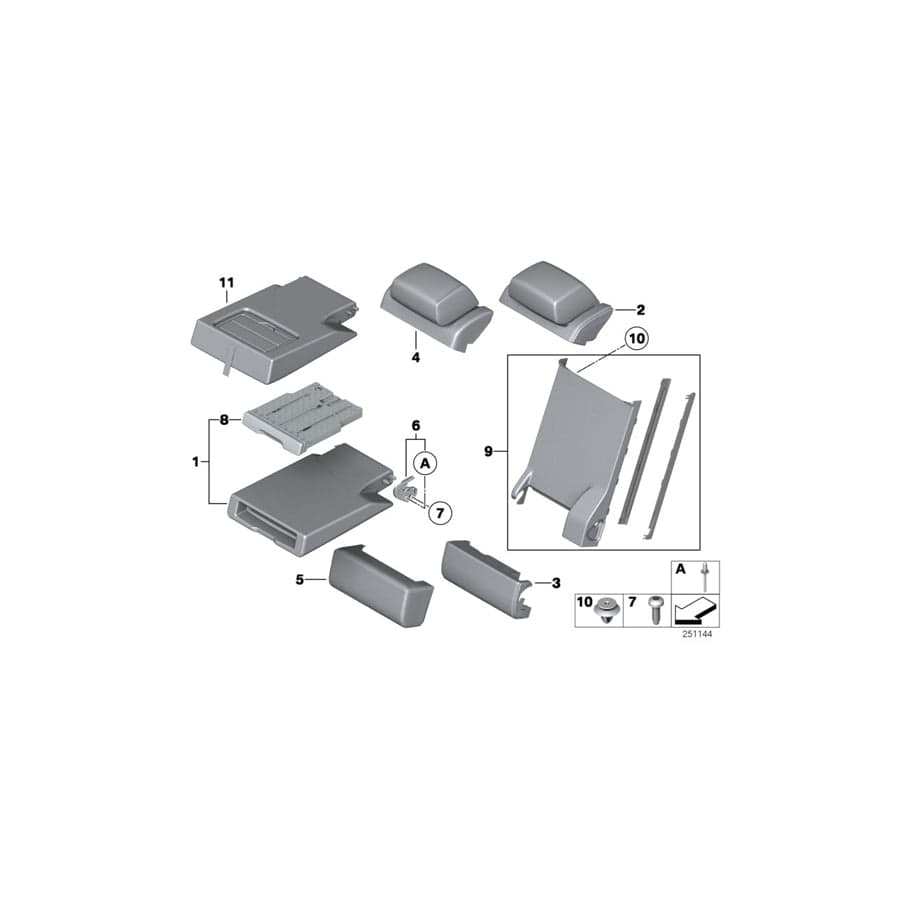 Genuine BMW 52202997560 E84 Retaining Mechanism, Left (Inc. X1 20i, X1 16d & X1 20iX) | ML Performance UK Car Parts