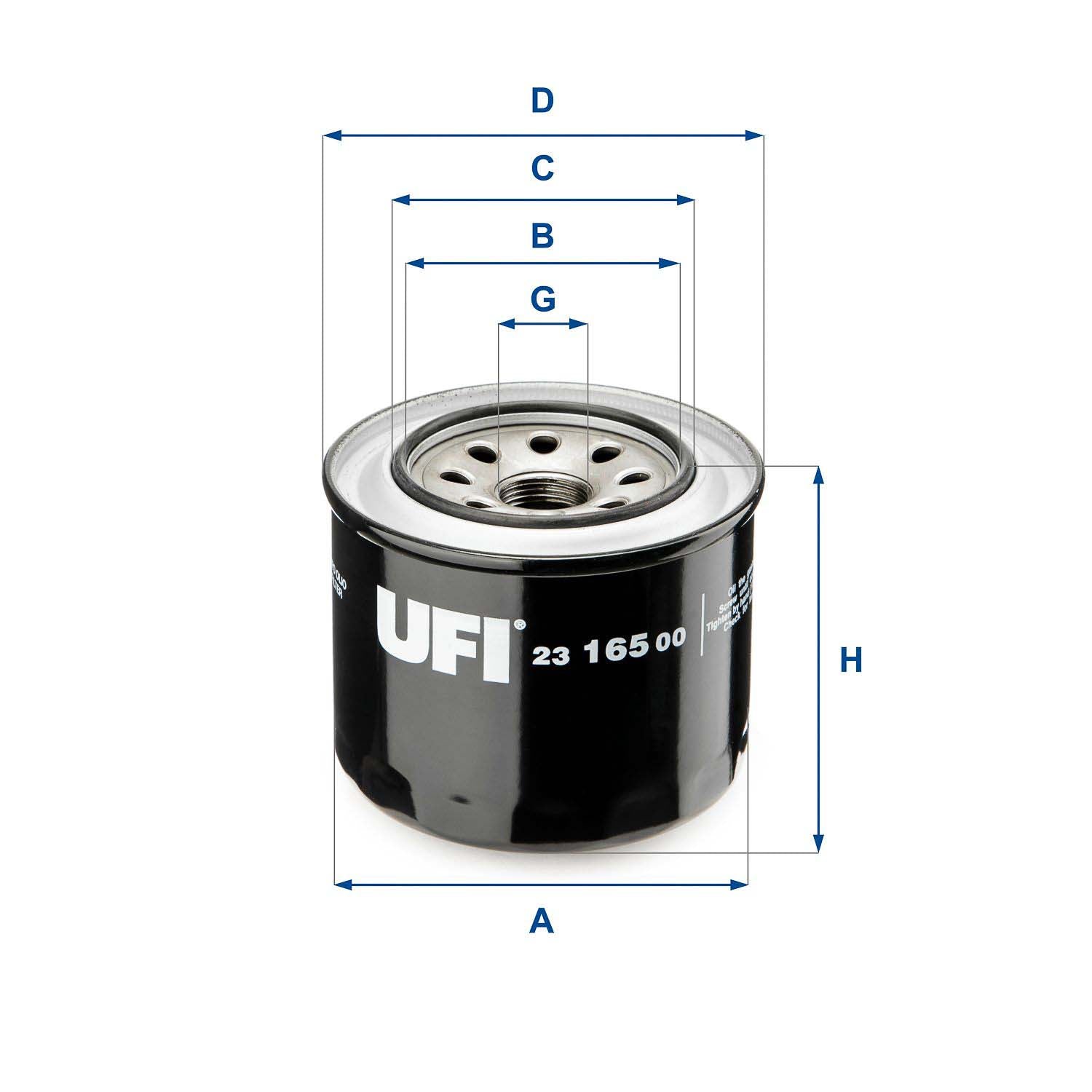 UFI 23.165.00 Oil Filter