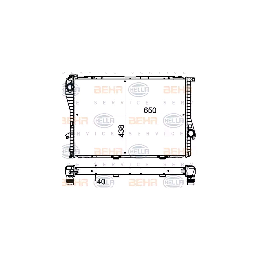 Hella 8MK 376 712-484 Engine Radiator