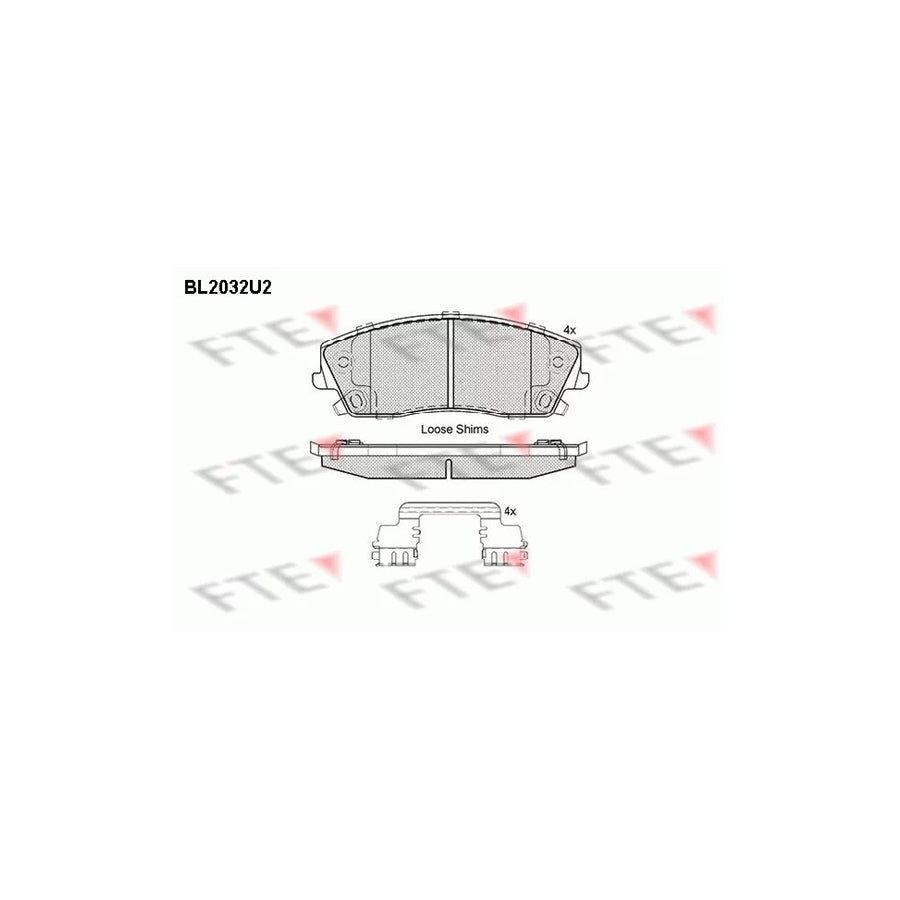 Fte BL2032U2 Brake Pad Set | ML Performance UK Car Parts