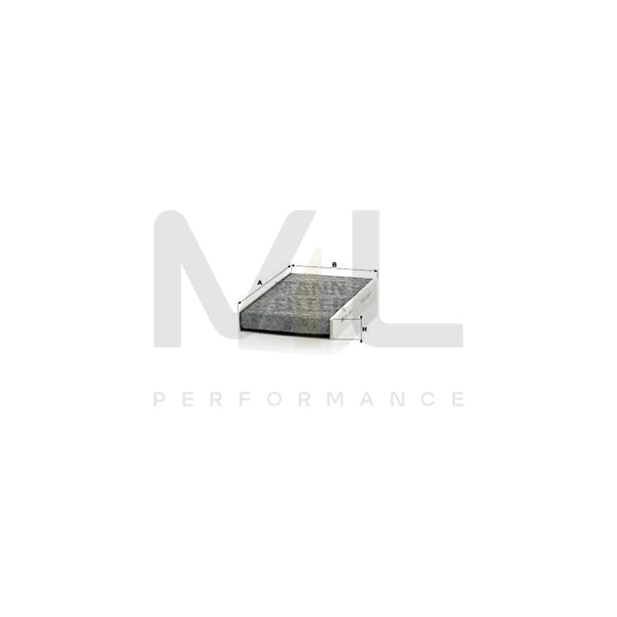 MANN-FILTER CUK 1629 Pollen filter Activated Carbon Filter | ML Performance Car Parts