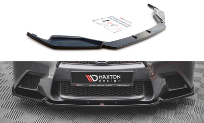 Maxton Design LE-GS-4-FSPORT-FD1T Front Splitter V.1 Lexus GS F Sport MK4 (L10) | ML Performance UK Car Parts